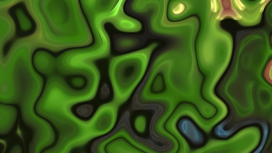 抽象绿色模糊的背景带有移动的泡沫视频