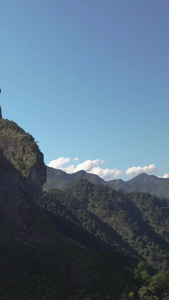 航拍5A景区衢州江郎山主峰视频浙江旅游视频