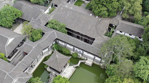 中国古典园林江苏扬州何园风光33秒视频