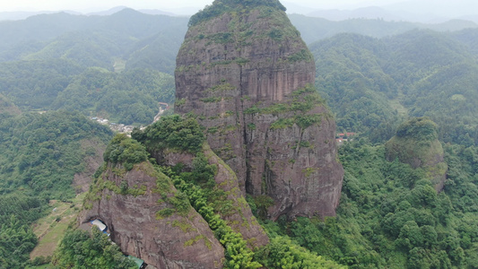 航拍湖南通道独岩公园视频