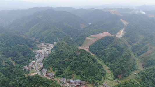 航拍湖南通道独岩公园视频