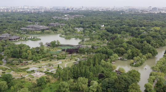 江苏扬州瘦西湖风光视频