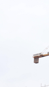 工地吊塔塔吊延时摄影视频素材城市建设视频