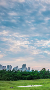 雨后夕阳延时视频