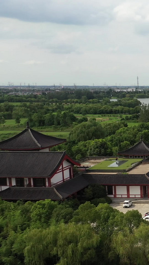 5A景区泰州溱湖湿地公园航拍旅游景区98秒视频