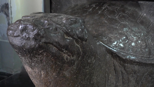 西安碑林博物馆石碑石刻艺术视频