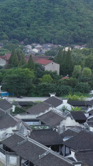 无锡惠山古镇航拍视频城市风光25秒视频