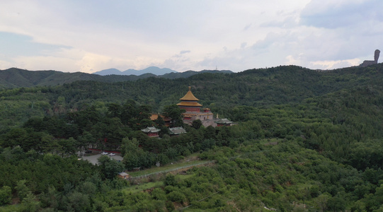 河北承德普乐寺古建筑航拍4K视频视频