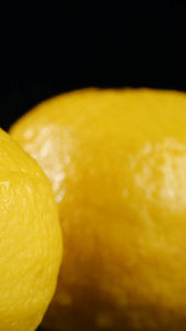 高清柠檬水果新鲜水果黄柠檬视频