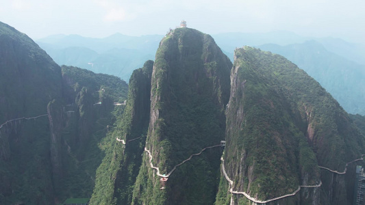 航拍湖南郴州飞天山[宜章]视频