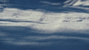 冬季下雪被雪覆盖雪地特写11秒视频