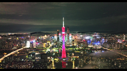 4k广州城市风光视频