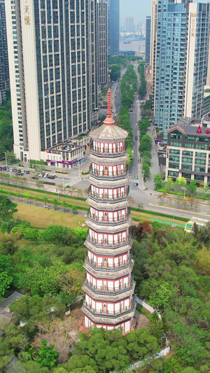 广州琶洲塔著名景点航拍广州旅游广州吃喝玩乐52秒视频