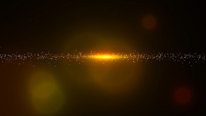橙色中心耀斑与粒子线背景视频30秒视频