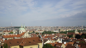这座城市的风景从普莱格城堡10秒视频