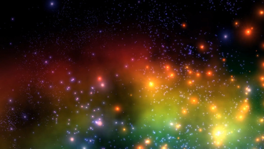 大量恒星运动背景动画视频