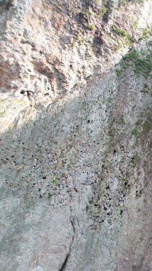 5A景区雁荡山景区大龙湫瀑布航拍视频世界地质公园50秒视频
