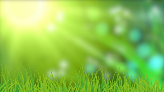 绿色草坪粒子视频视频