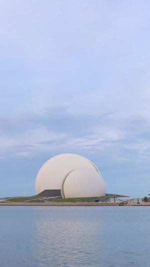 素材延时摄影珠海地标建筑大剧院夜景旅游素材13秒视频