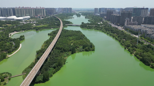 自然风光山川河流风景航拍视频