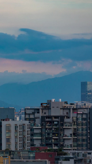 高清深圳南山区汉东集团腾讯总部大厦城市白转夜延时生活区21秒视频