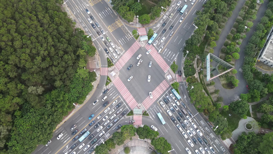 山间道路航拍视频