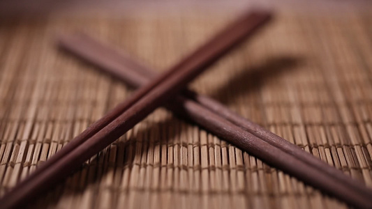 筷子餐具竹筷 视频