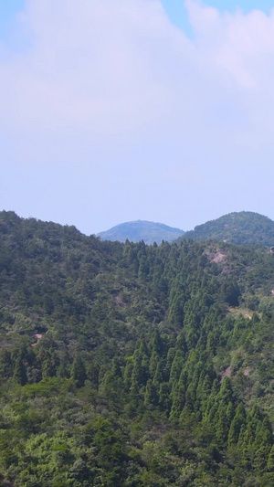 浙江玉苍山4A风景区山顶地标巨石航拍89秒视频