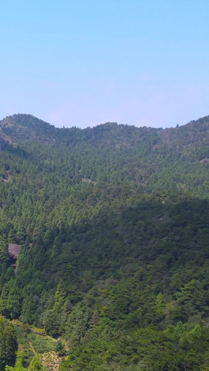 浙江玉苍山4A风景区山顶地标巨石航拍89秒视频