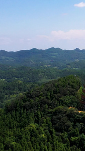 遂宁市旅游景点灵泉寺航拍素遂宁灵泉寺视频