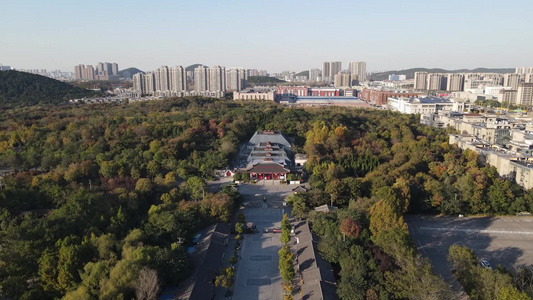 航拍江苏徐州汉文化园4A景区视频