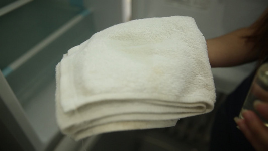 毛巾抹布擦拭清理冰箱除菌 视频