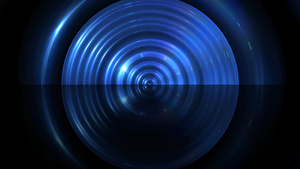 蓝色光圈虫洞动感视频背景30秒视频