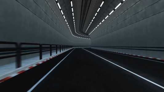 高清3D隧道运动背景视频视频