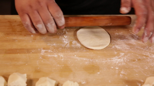 平底锅烙饼制作香酥口袋饼  视频