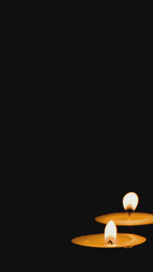 缅怀清明祝愿光亮蜡烛清明节28秒视频