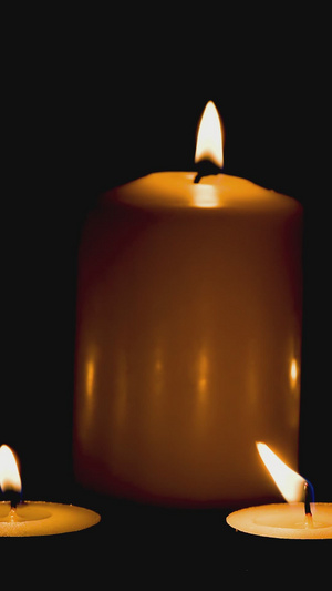 缅怀清明祝愿光亮蜡烛清明节28秒视频