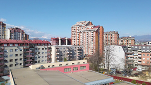 北马塞多尼亚首府斯科佩耶kkopje的全景中美市Kapisstec31秒视频