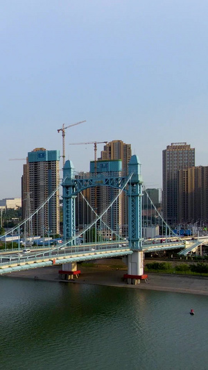 航拍武汉最美蓝桥古田桥航拍中国38秒视频