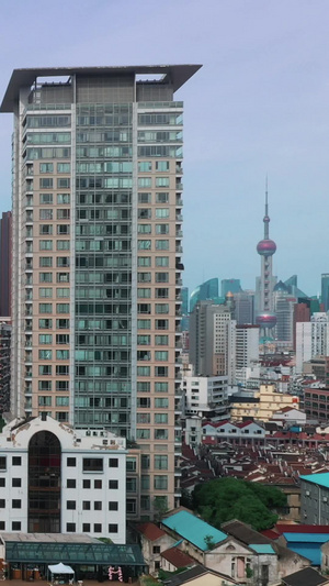 上海苏州河两岸建筑63秒视频