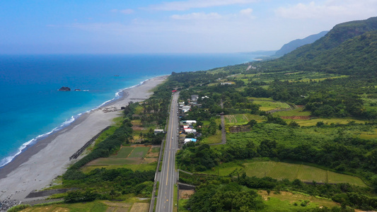 海边公路航拍视频