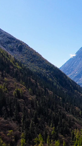 航拍四川著名旅游景区四姑娘山风光旅游目的地视频