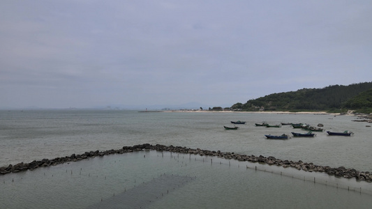 南海茂名海域航拍视频