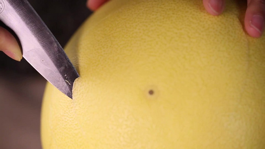 清洗柚子皮视频