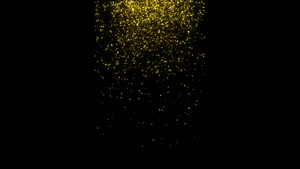 金色粒子雨落下视频素材58秒视频