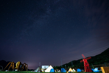 牧场星空4k延时摄影视频