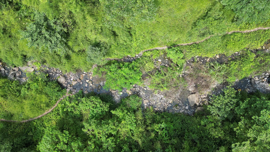 航拍祖国壮丽河山山川山谷视频