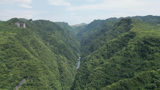 航拍祖国壮丽河山山川山谷视频