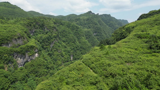 航拍祖国壮丽河山山川山谷视频