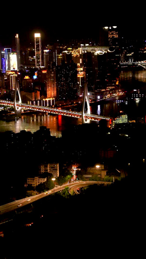 重庆夜景实拍视频素材重庆南山上看夜景66秒视频